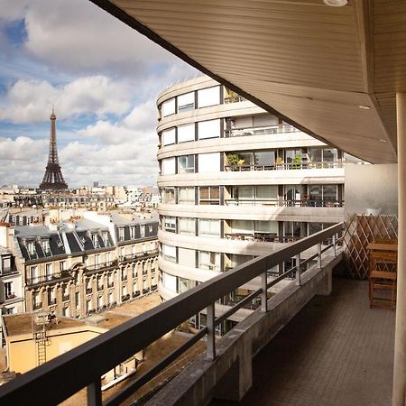 Appartement Vue Tour Eiffel Paris Extérieur photo